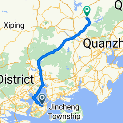枋湖东四里68-88号, 厦门市 to 梅山镇丰溪村丰溪北路15号, 泉州市