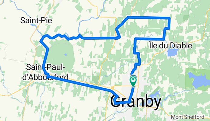 Rue St-Hubert, Granby à Boul David-Bouchard N, Granby