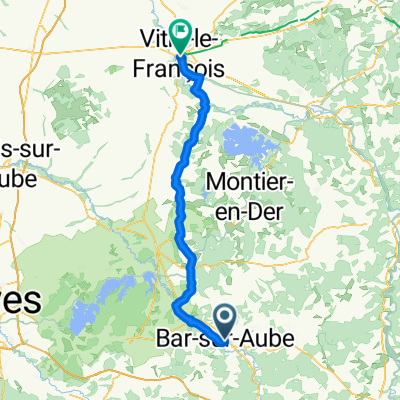 Rue Nationale, Bar-sur-Aube to Rue Domyné de Verzet, Vitry-le-François