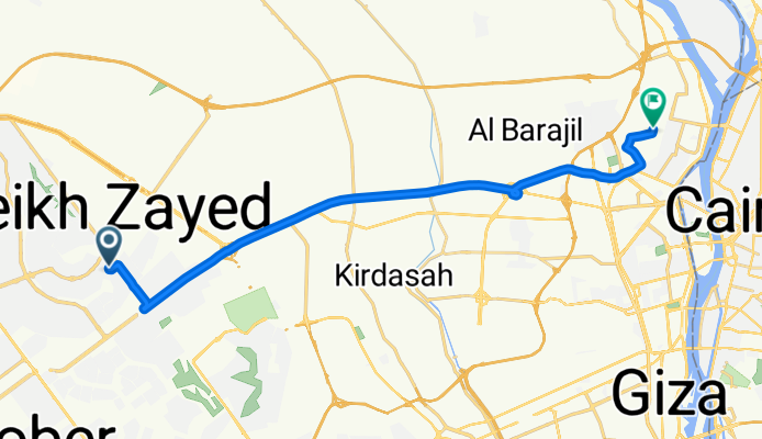 Sheikh Zayed General Hospital Northside to 36P4+CH2
