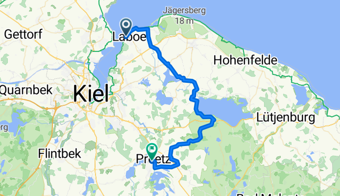 Laboe-Selent-Preetz 45km