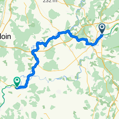 Rue du Gouvernement, Dole to Route de Saunières, Les Bordes