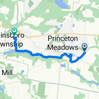 Ravens Crest Dr, Plainsboro to Schalks Crossing Rd, Plainsboro