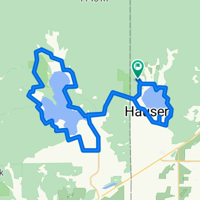 Route to North Hauser Lake Road