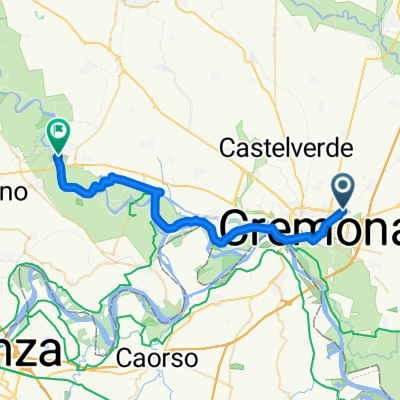 Via Persico, Cremona a Via Giuseppe Garibaldi, Pizzighettone