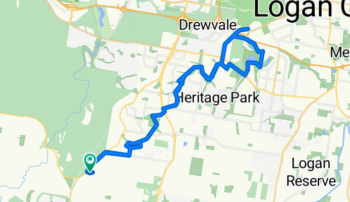 Middle Rd, Greenbank to Middle Rd, Greenbank