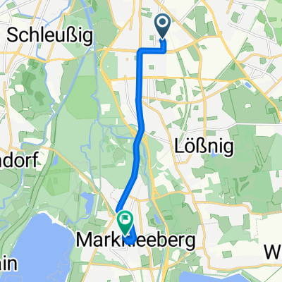 Ring, Markkleeberg nach Schenkendorfstraße, Leipzig