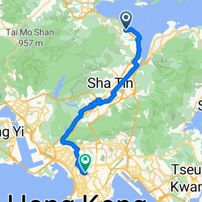 Fo Chun Rd, Hong Kong Science Park, Sha Tin to Argyle St, Mong Kok
