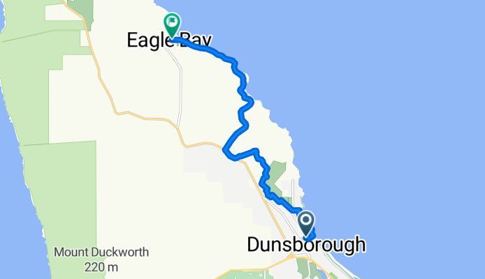Greenacre Rd, Dunsborough to Eagle Bay Rd, Eagle Bay