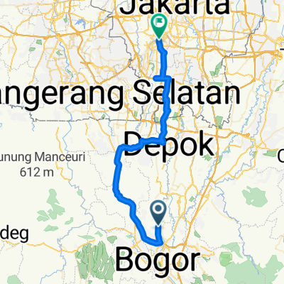 Route to Patung Pemuda Membangun