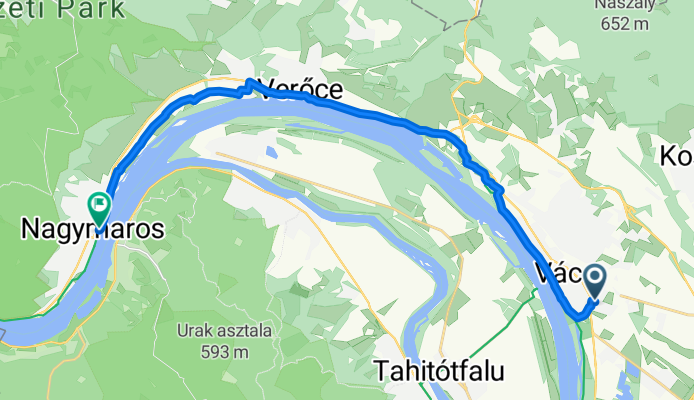 Nagymező utca, Vác - Béla király sétány, Nagymaros