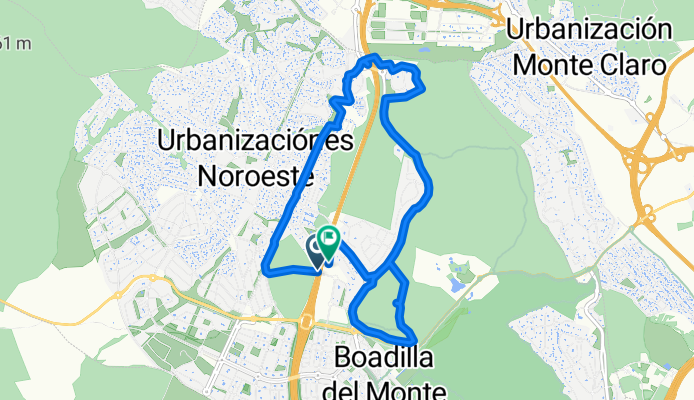 Polígono Vp Sector SUR9, Boadilla del Monte a Polígono Vp Sector SUR9, Boadilla del Monte