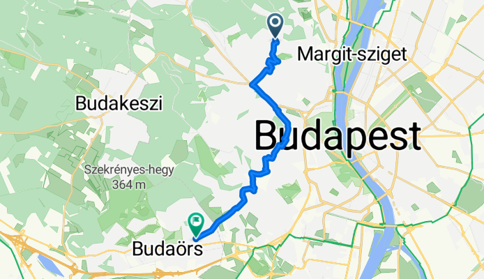 Napsugár utca, Budapest - Mátyás király utca, Budaörs