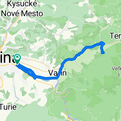 Route in Teplička nad Váhom
