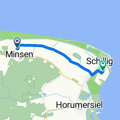 Acht ° Ost, Wangerland nach Schillig, Wangerland
