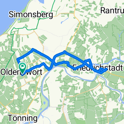 Kirchenfenne, Oldenswort nach Kirchenfenne, Oldenswort