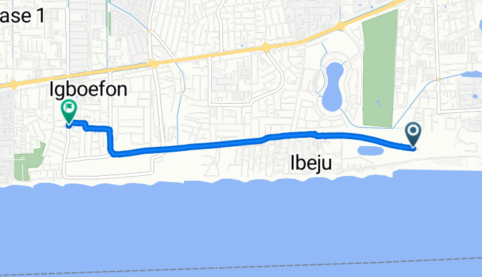 CGHR+M7 to Yemi Adetayo Street