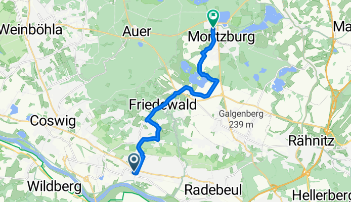 28.09.25 Güterhofstraße, Radebeul nach Markt, Moritzburg