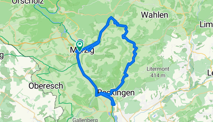 Zur Stadthalle nach Merziger Straße