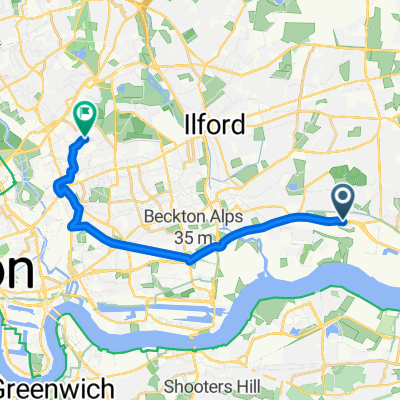 Scrattons Terrace, Barking to Trumpington Road, London