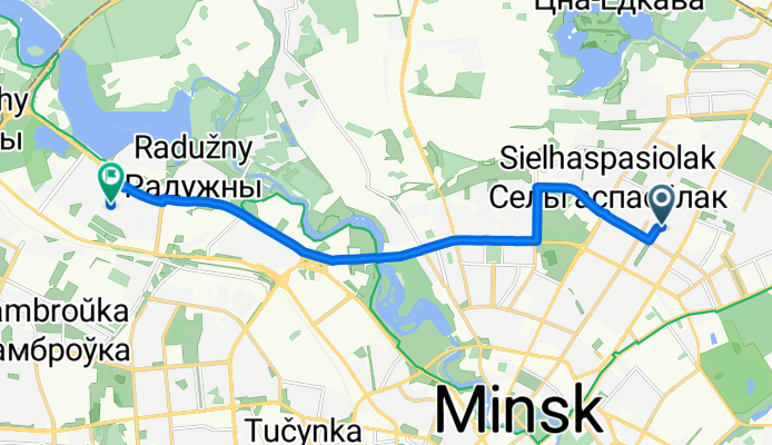 Восточная улица, Minsk to Tsentralny, Minsk