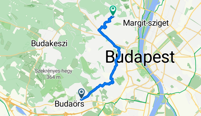 Mátyás király utca, Budaörs - Napsugár utca, Budapest