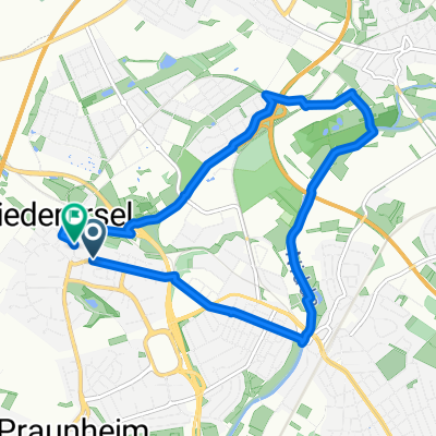 Niederurseler Landstraße 154/156 to Niederurseler Landstraße 154/156