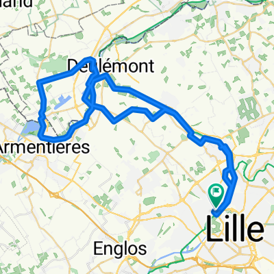 Rue Charlemagne Broutin, Saint-André-lez-Lille à Rue Charlemagne Broutin, Saint-André-lez-Lille