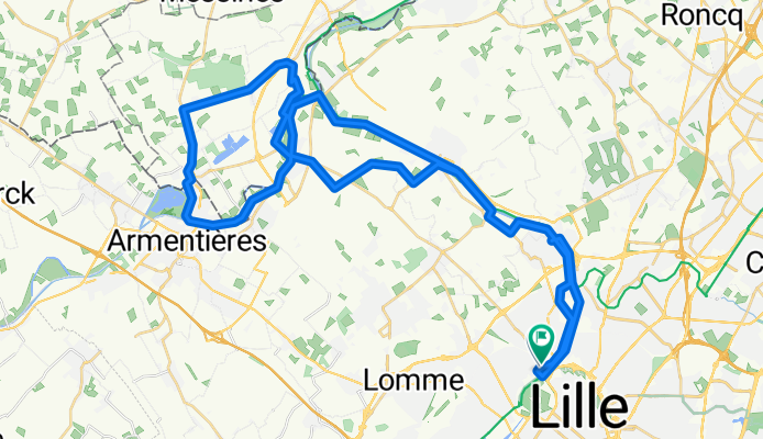 Rue Charlemagne Broutin, Saint-André-lez-Lille à Rue Charlemagne Broutin, Saint-André-lez-Lille