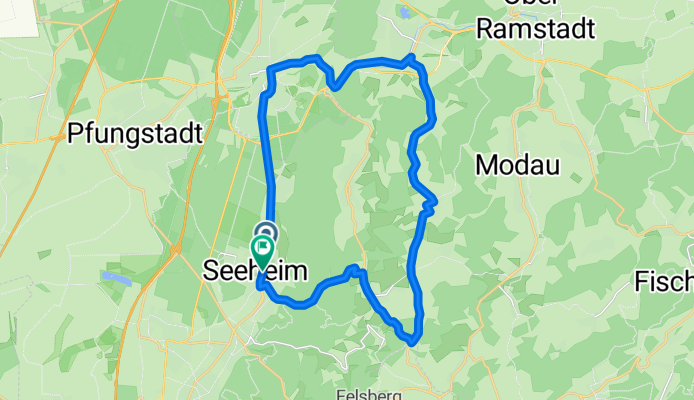 Friedrich-Ebert-Straße, Seeheim-Jugenheim nach Friedrich-Ebert-Straße, Seeheim-Jugenheim