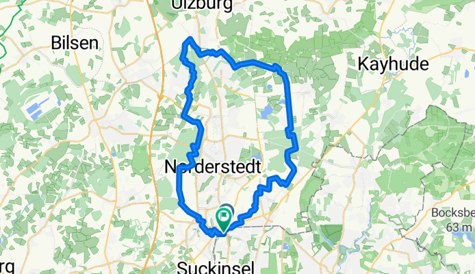 Hamburg-Nord, Wilstedt, Quickborn durch Wald-Feld-Wiesen (eher ohne Kinder)