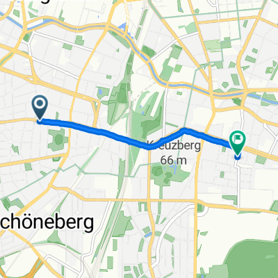 Gleditschstraße, Berlin nach Bergmannstraße, Berlin