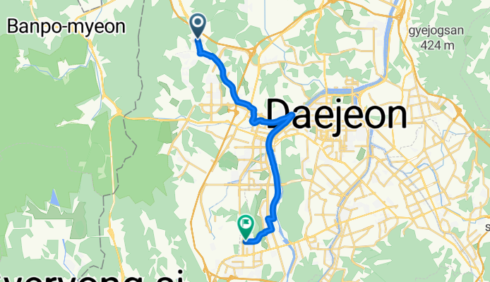반석동에서 도안동까지