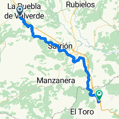 De Estación de la Puebla de Valverde a Avenida Estación
