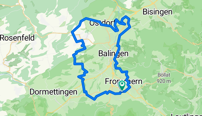 um Balingen, rosswg, geislingen, odorf, eyach engstl. binsenb.