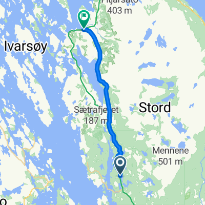 Fitjarvegen, Sagvåg to Fitjarsjøen, Fitjar
