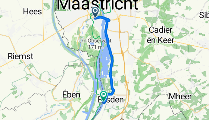 Luikerweg, Maastricht a Rue des Battes, Visé