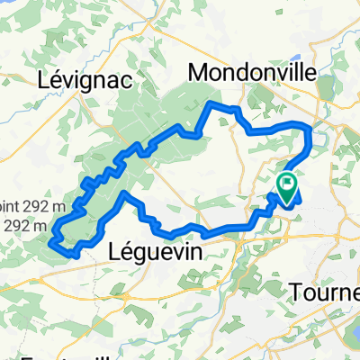 Boucle Colomiers - Bouconne - 19014 - UtagawaVTT.com