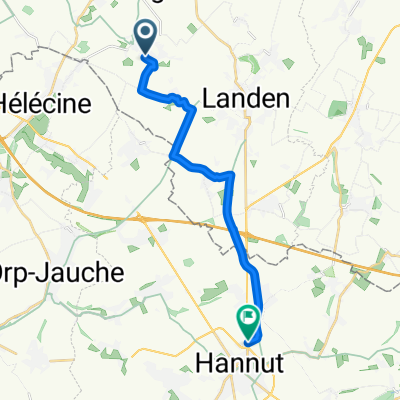 Kleine Kouter, Landen naar Rue de Landen, Hannuit