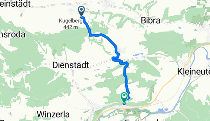 Zweifelbach, Reinstädt nach Bahnhofstraße, Orlamünde