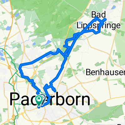 Paderborn Jordan to PB-Hbf