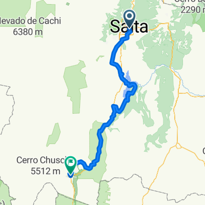 to cafataye with tent detour