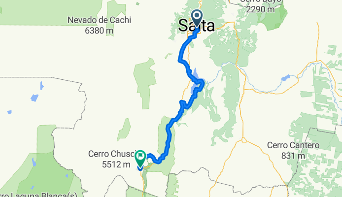 to cafataye with tent detour