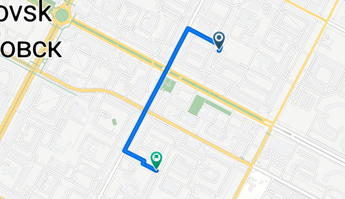 улица Ленина, Нижневартовск до Ханты-Мансийская улица, Нижневартовск