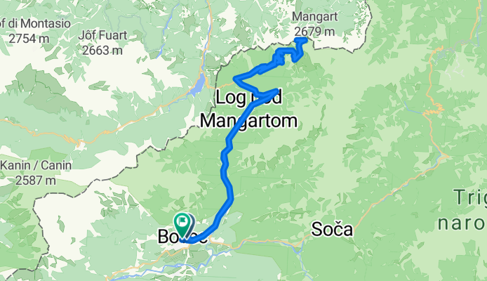 Bovec- Mangarstko sedlo- Bovec