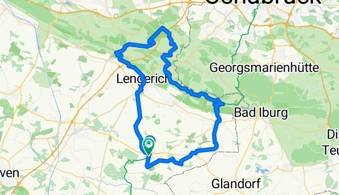 Kattenvenne Bahnhof, Tecklenburg, Lengerich, Lienen,   Leeden (E-Bike laden)