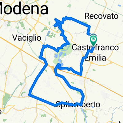 A24 gaggio , santambrogio, diga , ciclabile spilamberto, panaro , cilabile graziosa