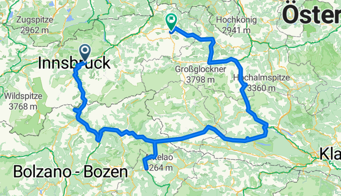 Oberer Stadtplatz, Hall to Birkenweg, Oberndorf in Tirol