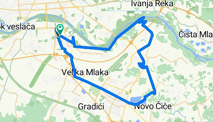 Ulica Božidara Magovca to Ulica Božidara Magovca