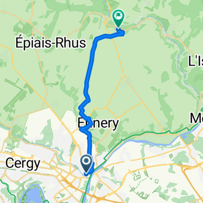 Route from Cergy-Pontoise